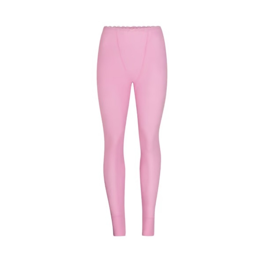 BNWT Skims Lace Pointelle Leggings in Bubble Gum Pink